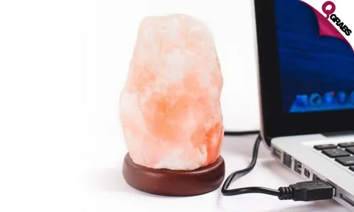 Himalayan Salt Lamp with Color-Changing LED Light!